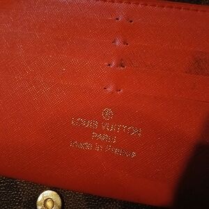 Louis Vuitton Men's Red and Brown Wallet